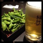 Kinnokurajunia - 生ビールとお通し