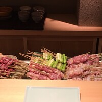 鳥匠 いし井 - 準備された焼き鳥さんたち