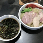 超純水採麺 天国屋 - 鮭節水の金森ブラックつけそば