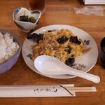 居酒屋 白ヒゲ - 木須肉定食　900円