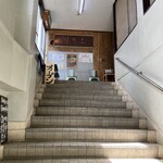 川の先の上 - 階段を上がって正面です