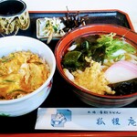 狐狸庵手打うどん - ミニ玉子丼セット720円