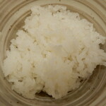 とんかつ 明石 - ご飯は少なめにしておきました。