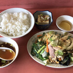 ちんめん - ニラ炒め定850円