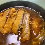 水天宮 長寿庵 - 肉は薄くキシキシカシカシだ。