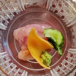 割烹西わき - ◆「西わき 松花堂御膳」◇お造り