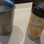 長男、もんたいちお - テーブルにあったレモン酢が気になるぅ～！