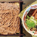 Soba noodles with horse soup