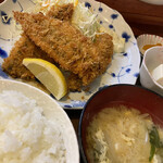 くい亭 - アジフライ定食 ¥600