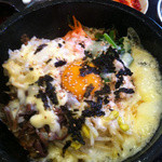 韓国家庭料理KiTENKA - 石焼ビビンバ＋チーズトッピング