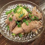 金町製麺 - 常陸牛の牛すじおろしポン酢　400円