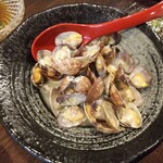 金町製麺 - 浅利のにんにくバター　400円