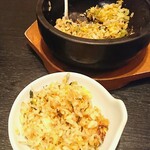 Burassuri Rakuya - 「じゃこと野沢菜の石焼ビビンバ」③