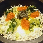 ブラッスリー　楽や - 「じゃこと野沢菜の石焼ビビンバ」①