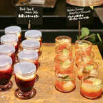 ザ・テラス - 紅茶とレモンのゼリー、ベルベーヌ風味のグレープフルーツのマリネ