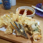 Tempura Sumitomo - 定食の天ぷら