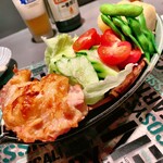 鶏屋 かわせみ - 焼きドリンクサラダ