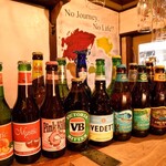 旅バル&ダイニング アトリ - 広島No.1の海外30カ国のビールを所有している。ビールと共に旅を感じてみては？