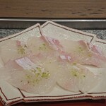 末廣鮨 - アイナメは柚子塩で