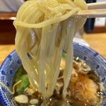 つけそば 神田 勝本 - 平打ち麺