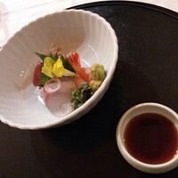 菊華荘 - 刺身、鰹、ハタ、甘海老