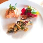 エルバッチャ - 前菜盛り合わせ。どれも美味。