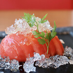 九州料理 博多花串 - トマトの塩ジュレ掛け