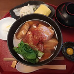Takenakatoufukoubou - 豚バラ角煮豆腐丼セット