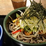 札幌ガッつけ蕎麦 - 鶏かんらん蕎麦