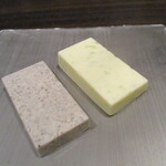 レストラン ラ フィネス - バター（黒トリュフ、早生蜜柑）