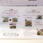 Sagamihara 欅 - つけ麺や味付替え玉の食べ方。