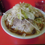 ラーメン二郎 - ●ラーメン,油少な目,ニンニクカラメ