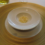 レストラン サンパウ - リゾット?（根セロリ、クリームとヴェルモット）