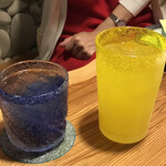 Okinawa Sousaku Izakaya Sushi Ryuuki - 琉球グラスが綺麗です