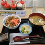 Matsuya - 特朝ミニ牛めし豚汁セット440円