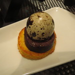 レストラン バカール - 冷凍玉子とブーダン・ノワールのプティ・デジュネ1