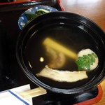 うなぎ かわかみ - 肝吸いとお新香食べて落ち着こう・・・