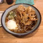 福そば - タマネギかき揚げ　温玉そば