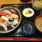 和処さゝ木 - 生寿司定食(950円)