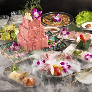 サプライズ 驚きの誕生日 和牛a5ランクのサプライズ肉ケーキコース10品 7700円 5500円 和牛焼肉食べ放題 牛衛門 渋谷本店 旧店名 牛右衛門 渋谷 焼肉 食べログ