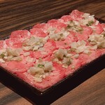 Specially selected Salted beef tongue Wagyu beef tongue covered in green onions