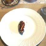 La Brianza - フォアグラのフラン、まったりクリーミーで想像よりふんわり軽やか。フォカッチャにつけても、そのままお酒のアテにも。幸せなおいしさ