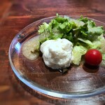 BISTRO SHIROKUMA - ◆セットのサラダ・・お味は見た目通りかしら。(^0^;)