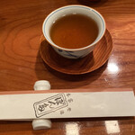 ぽん多本家 - 食後のほうじ茶です