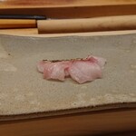 鮨 おおが - お造りはあかむつ（のどぐろ）