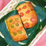 hori pan - フォカッチャ、２種類