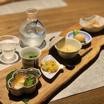 ふふ 河口湖 - 先付け　山の幸　海の幸　久保田萬寿