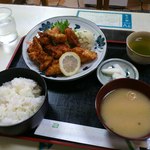 ゆう源 - からあげ定食　５５０円