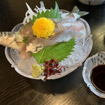 柿の葉ずし 平宗 - イキイキお造り　鮎会席