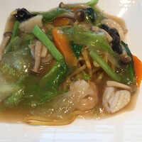 中国料理 大湖苑  - 海鮮あんかけ焼きそば (´∀｀)/